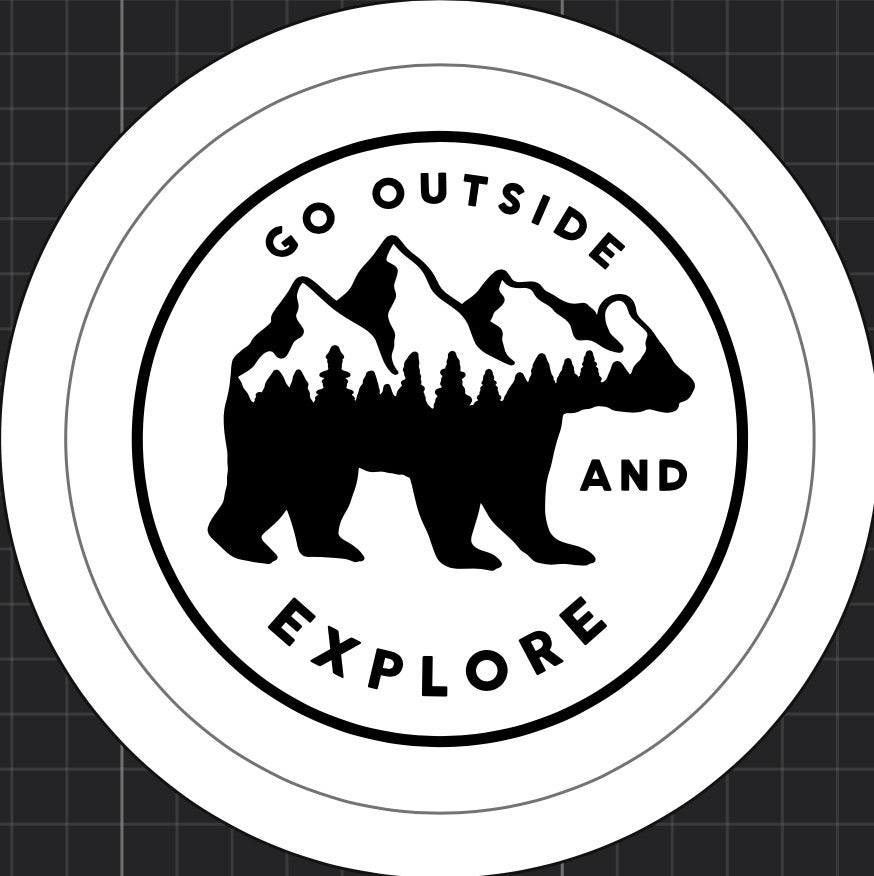 Go Outside & Explore Bear Sticker
