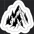 Mountain Peaks Sticker