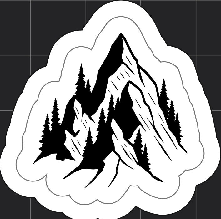 Mountain Peaks Sticker