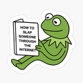 How to Slap Someone Through the Internet Frog Sticker