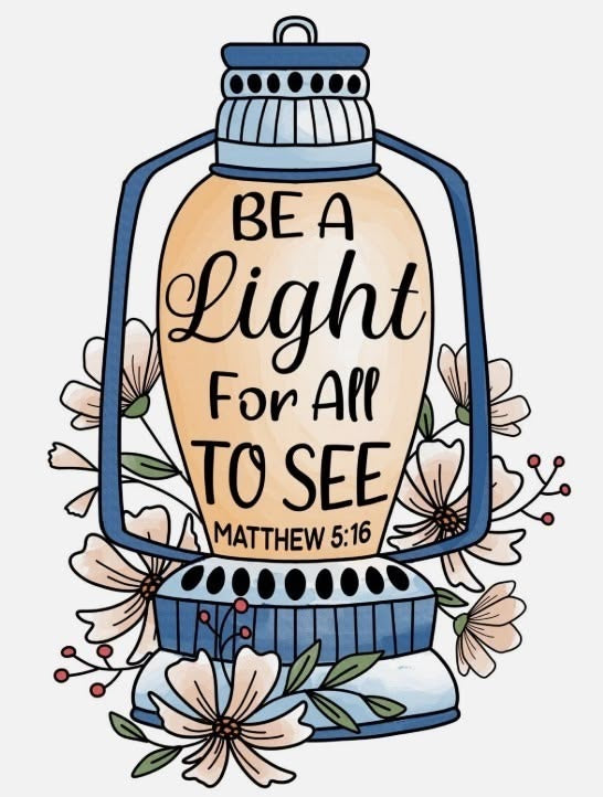 Be a Light for All to See Sticker