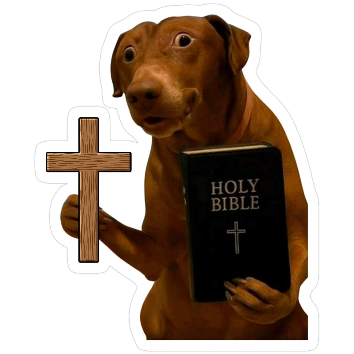 Holy Dog Meme Sticker