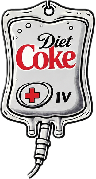 Diet Coke IV Sticker