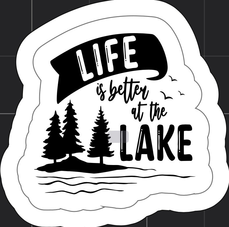 Life Is Better at the Lake Sticker