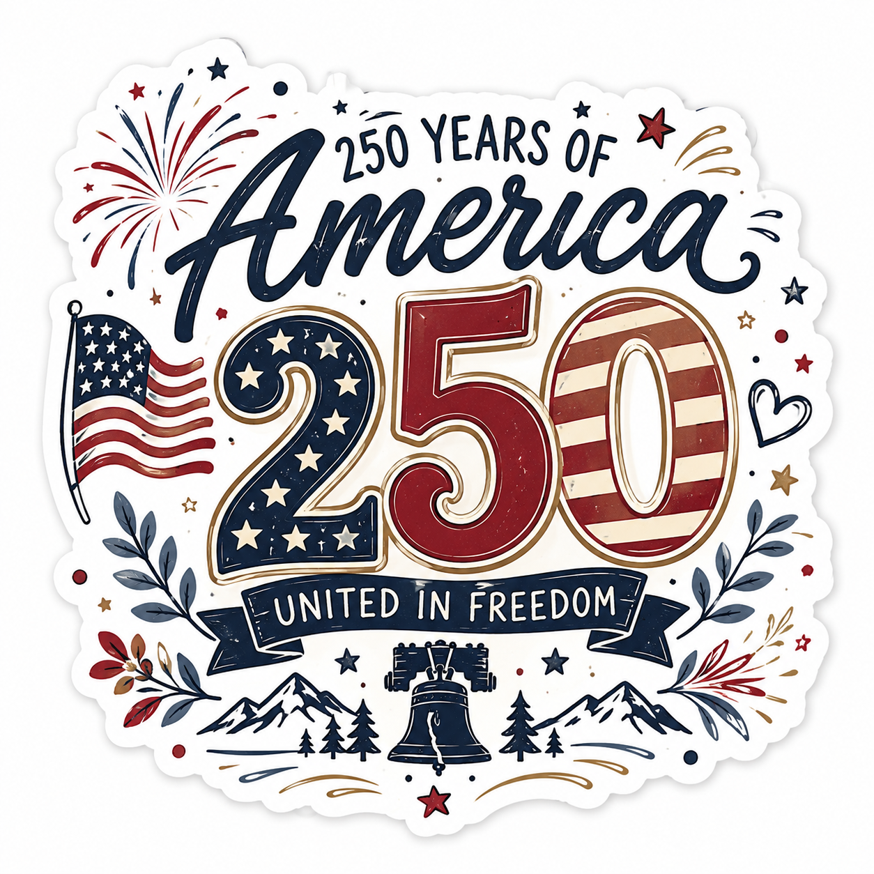 America 250 Anniversary Sticker