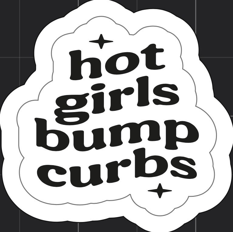 Hot Girls Burp Curbs Sticker