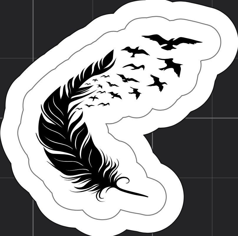 Feather of Freedom Sticker